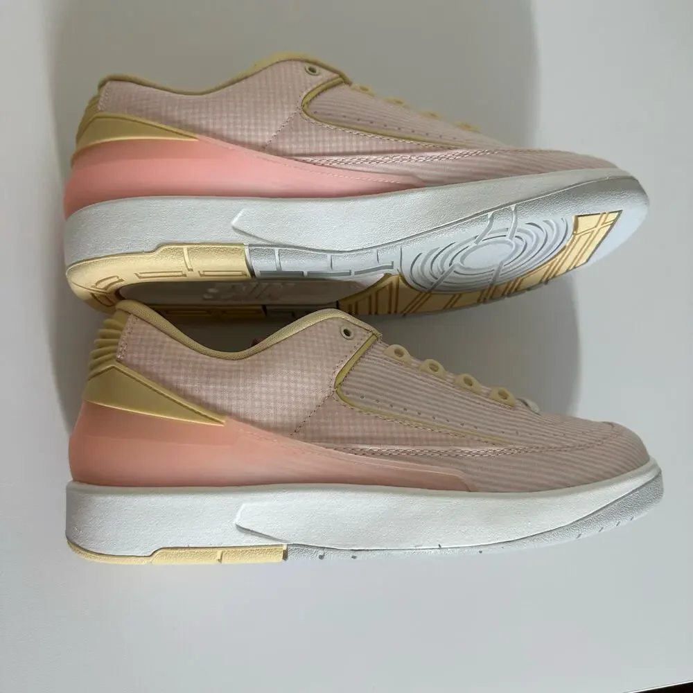 Nike Air Jordan 2 Retro Low Craft Pink Seersucker‎ Atmosphere Sneakers Size 8.5
